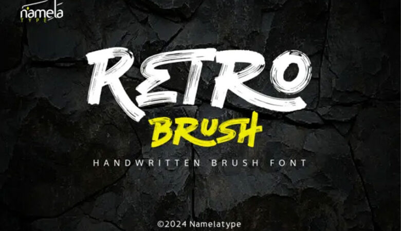 Retro Brush Font