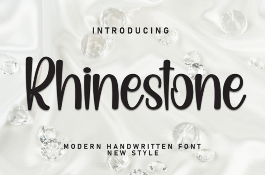 Rhinestone Script Font