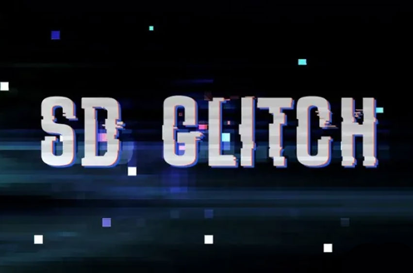 SD Glitch Font