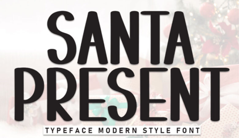 Santa Present Font