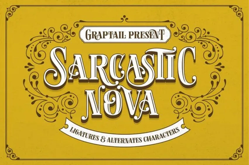 Sarcastic Nova Font