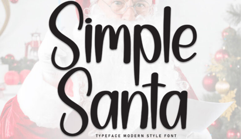 Simple Santa Font