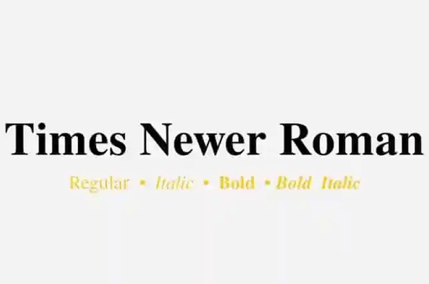 Times Newer Roman Font