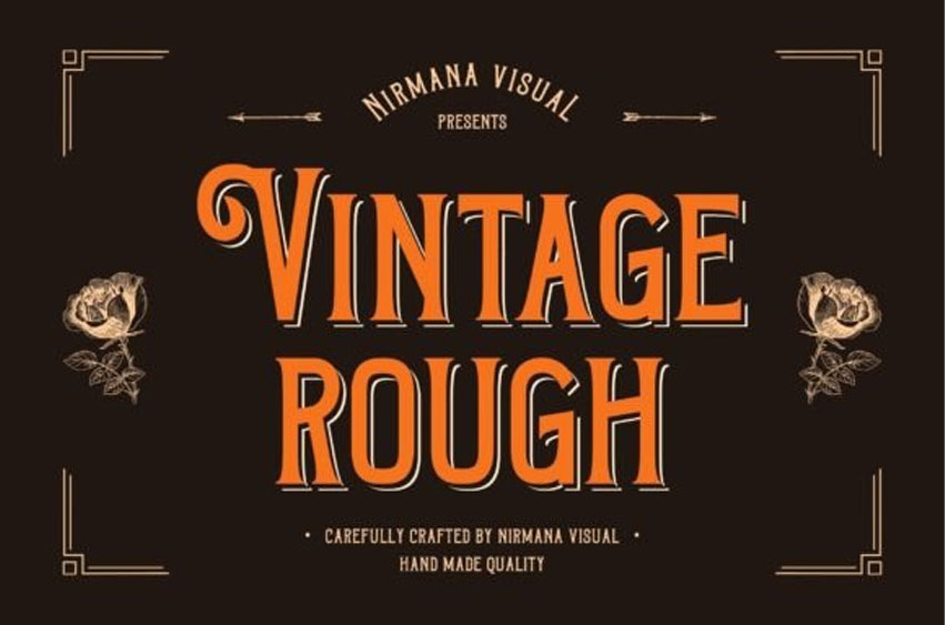 Vintage Rough Font