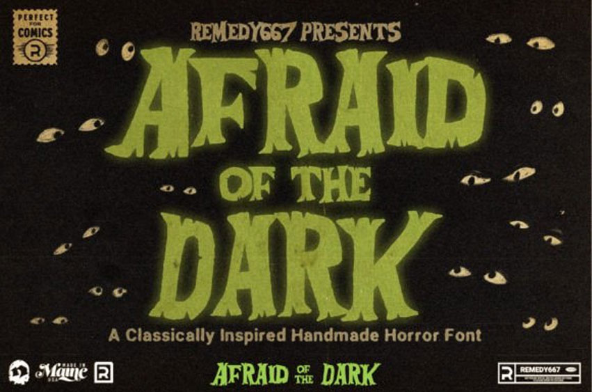 Afraid of the Dark Font