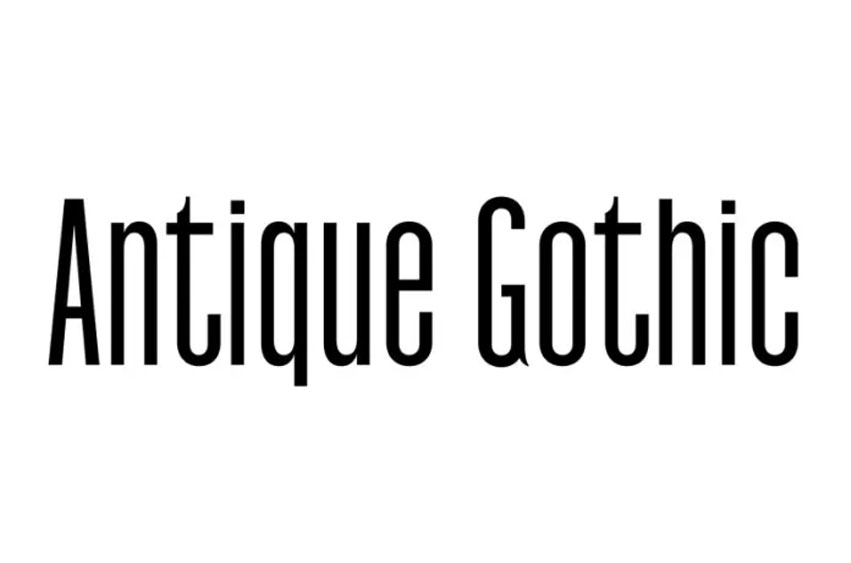 Antique Gothic Font