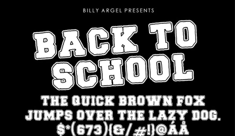 Back To School Font