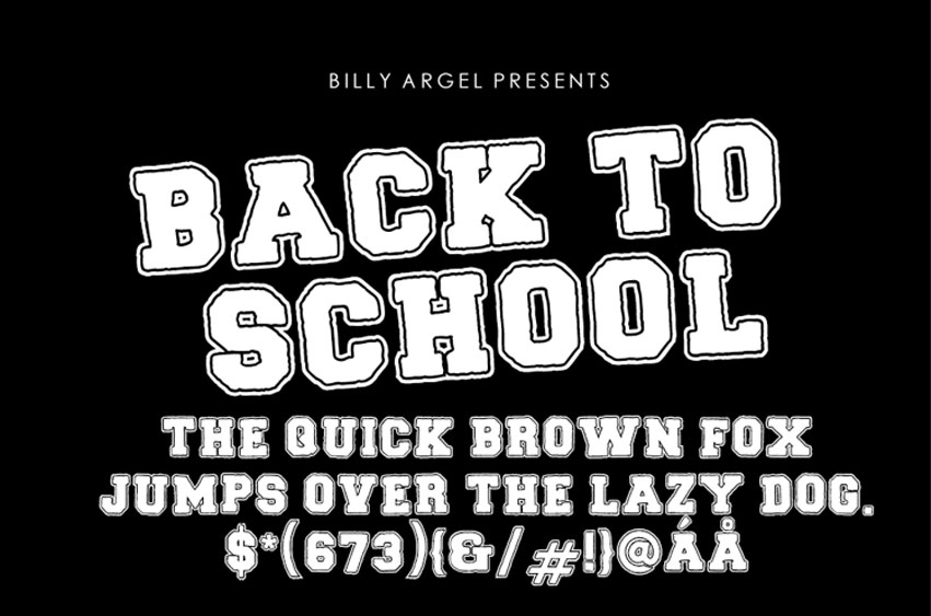 Back To School Font