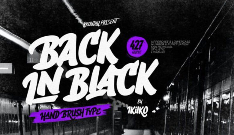 Back in Black Font