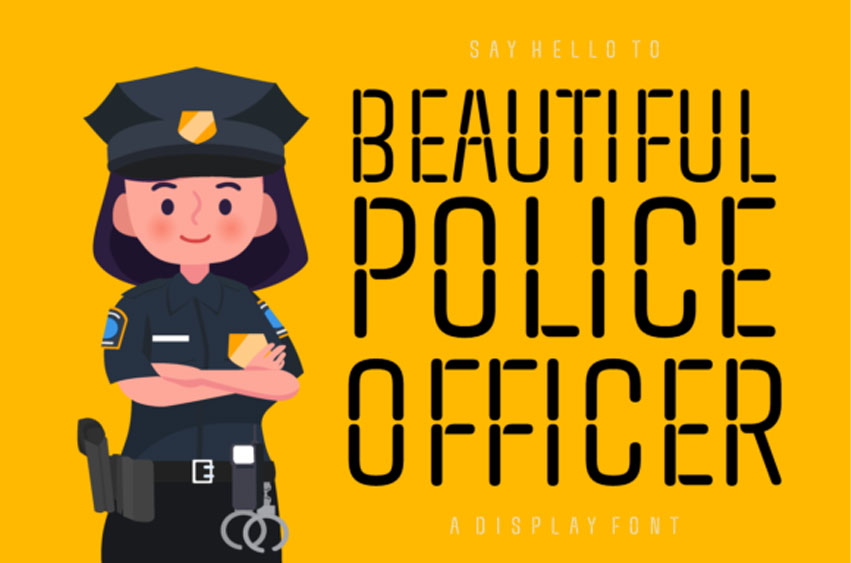 Beautiful Police Officer Font