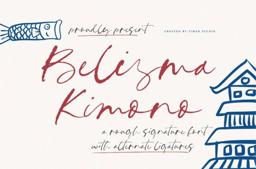 Belisma Kimono Font