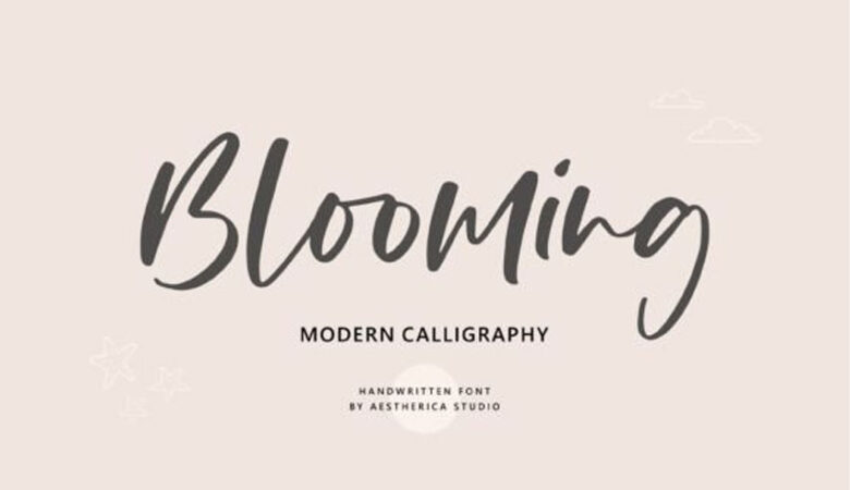 Blooming Font