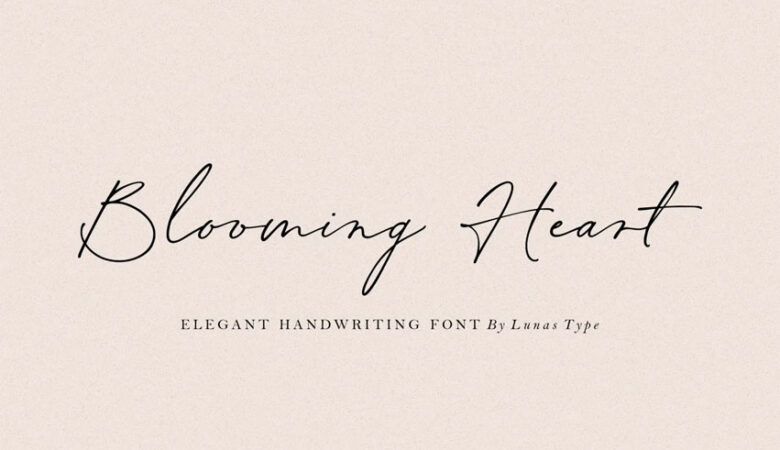 Blooming Heart Font