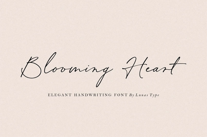 Blooming Heart Font