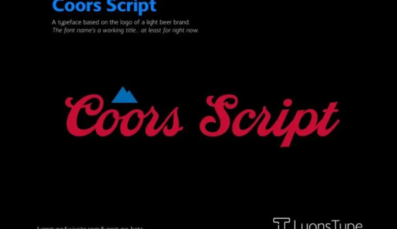 Coors Script Font