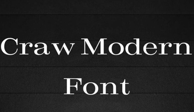 Craw Modern Font