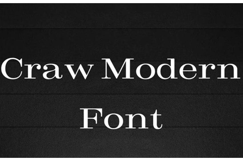Craw Modern Font