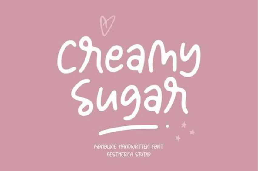 Creamy Sugar Font