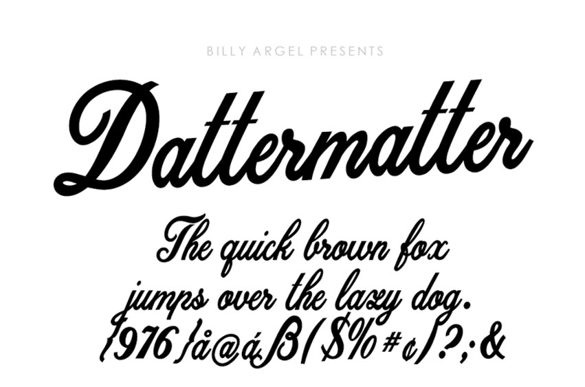 Dattermatter Font