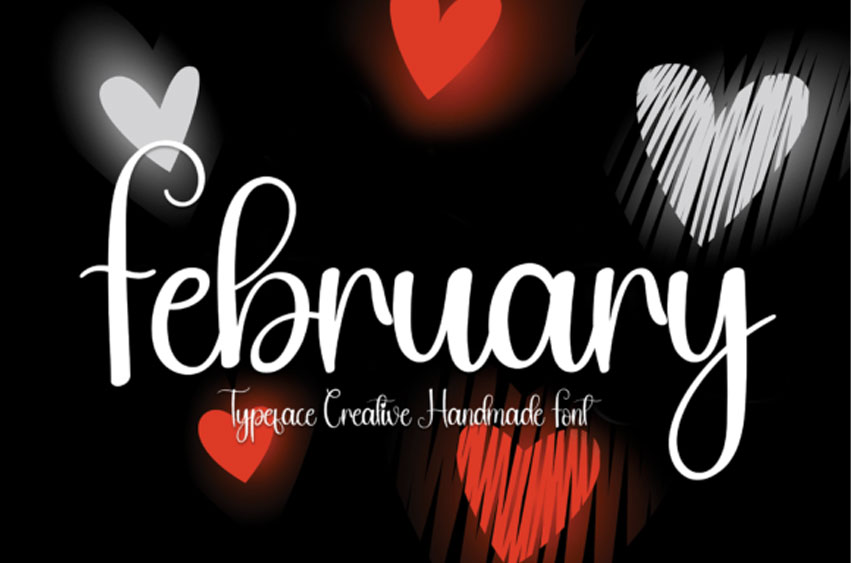 February Script Font