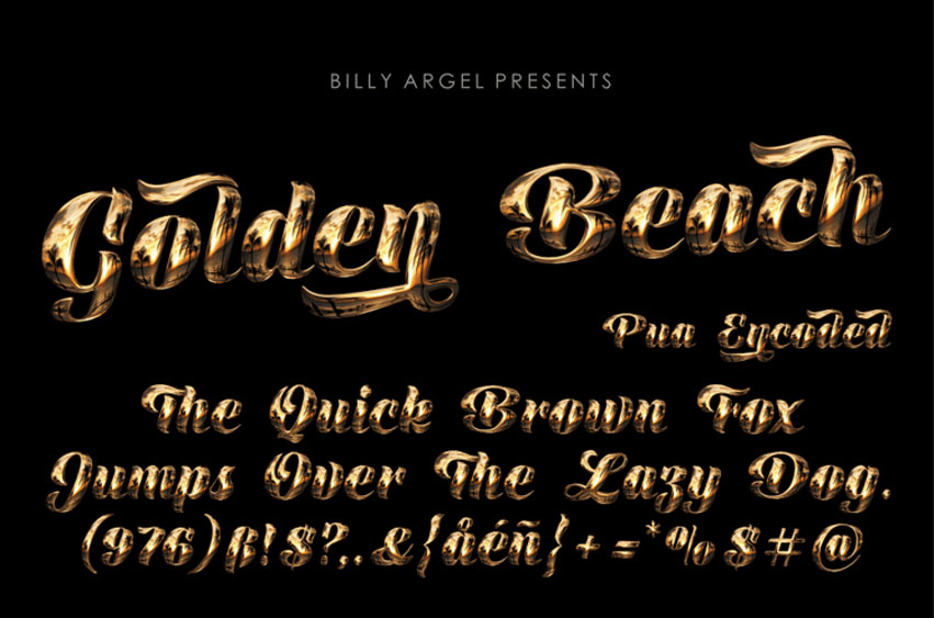 Golden Beach Font