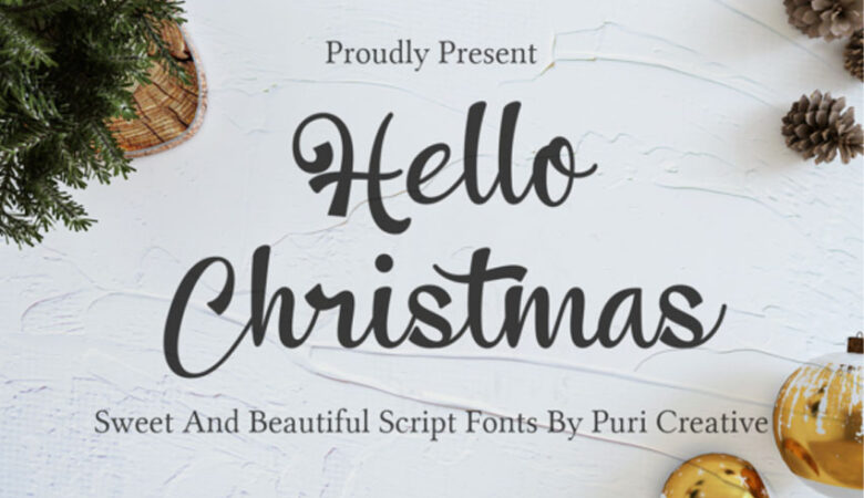 Hello Christmas Font