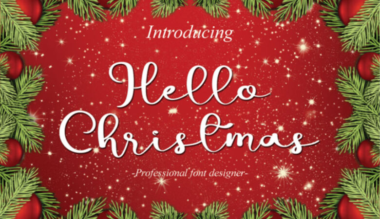 Hello Christmas Script Font