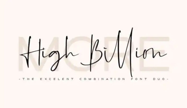 High Billion Font