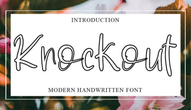 Knockout Handwritten Font