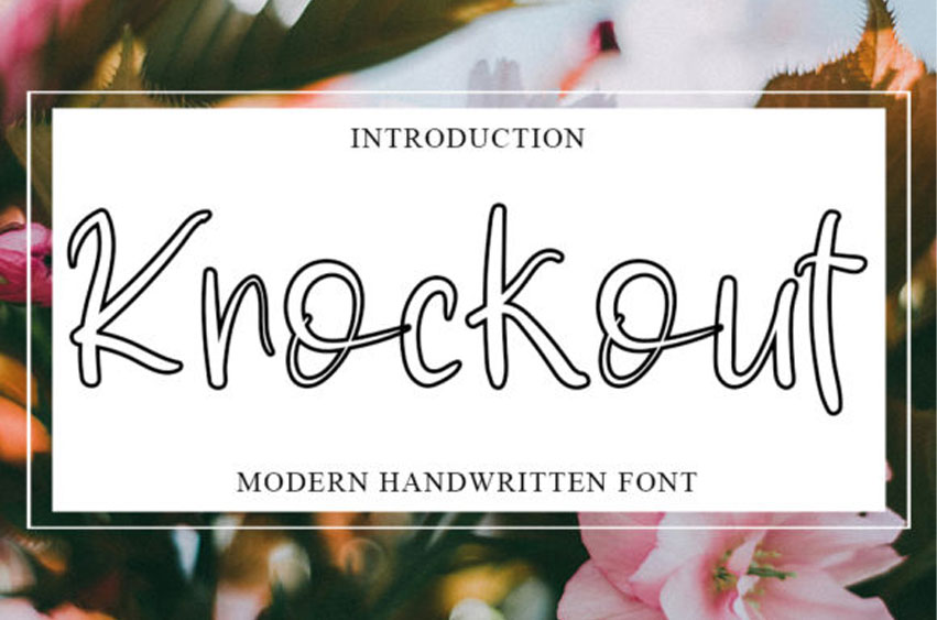 Knockout Handwritten Font