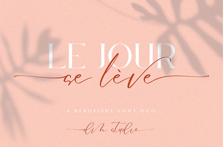 Le Jour Script Font Creative Fonts