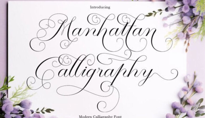 Manhattan Calligraphy Font