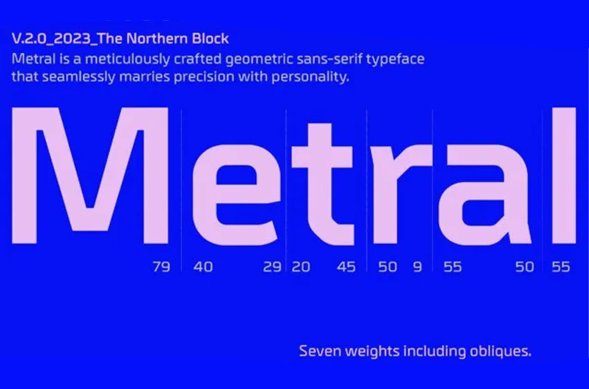 Metral V.2.0 Font