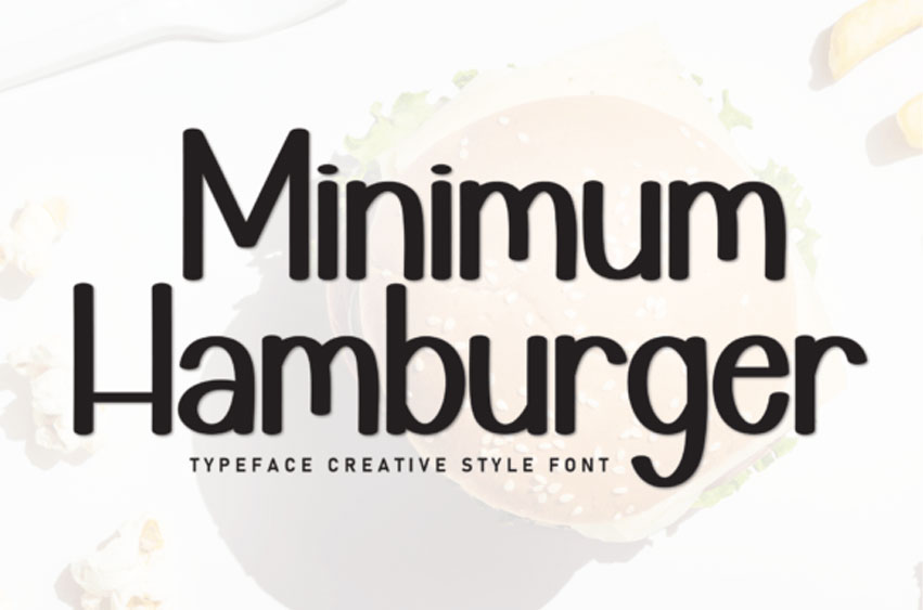 Minimum Hamburger Font