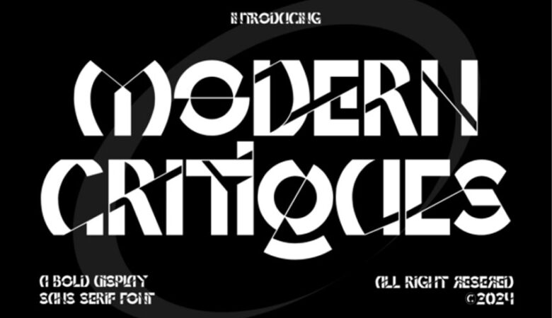 Modern Critiques Font