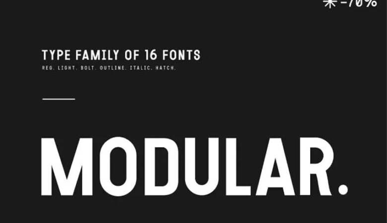 Modular Family Font