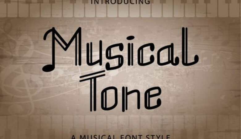 Musical Tone Font