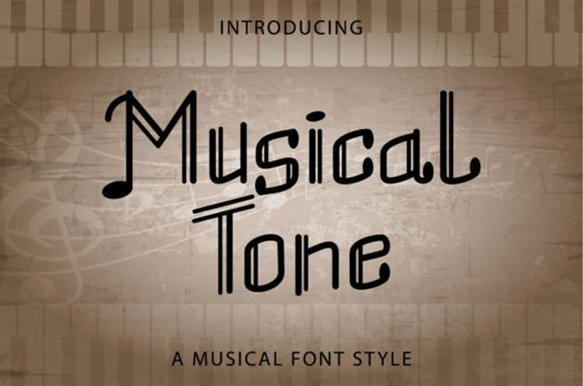 Musical Tone Font