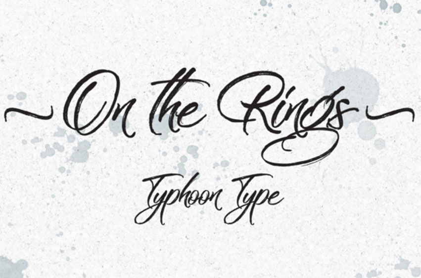 On the Rings Font