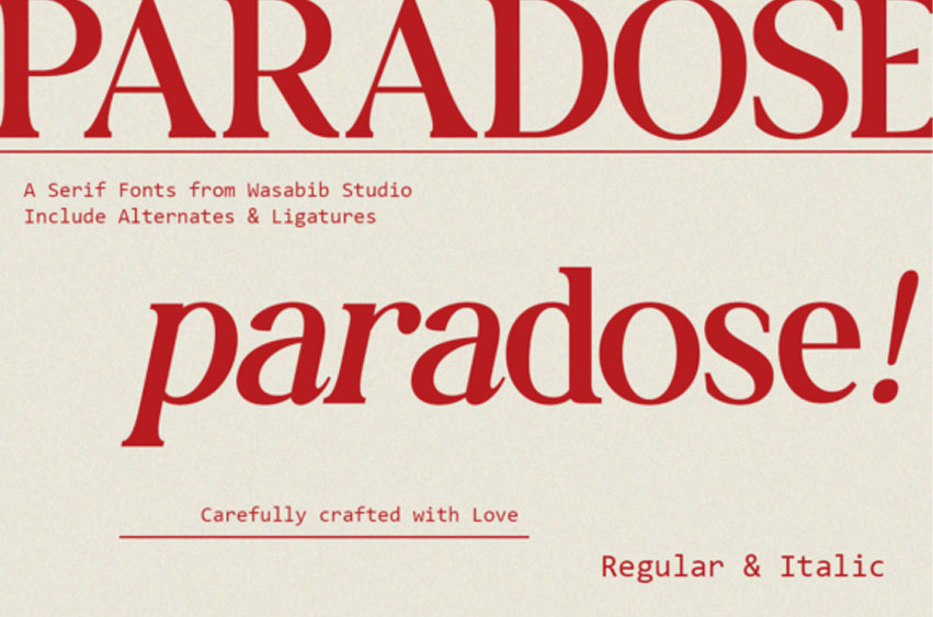 Paradose Font