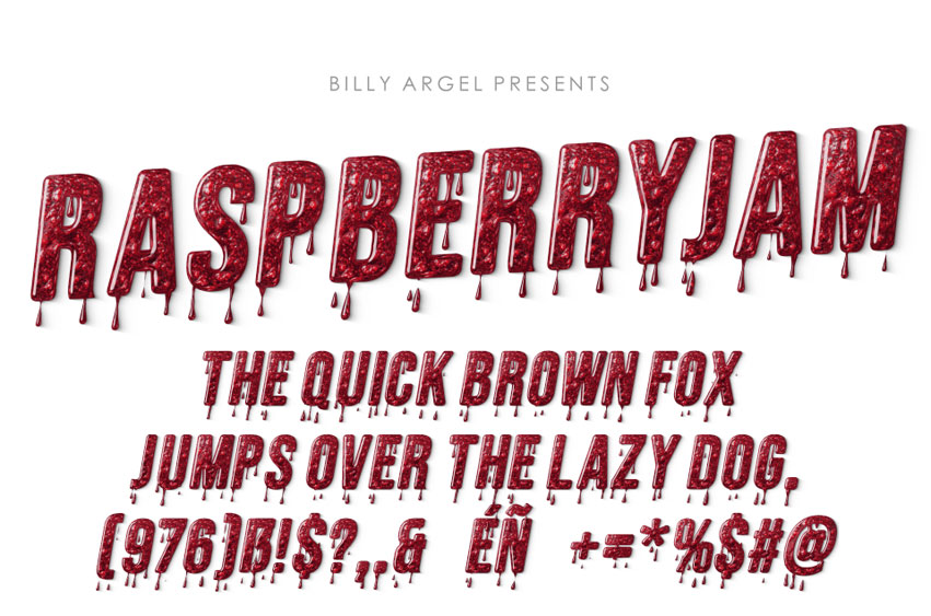 Raspberry Jam Font