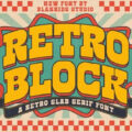 Retro Block Font