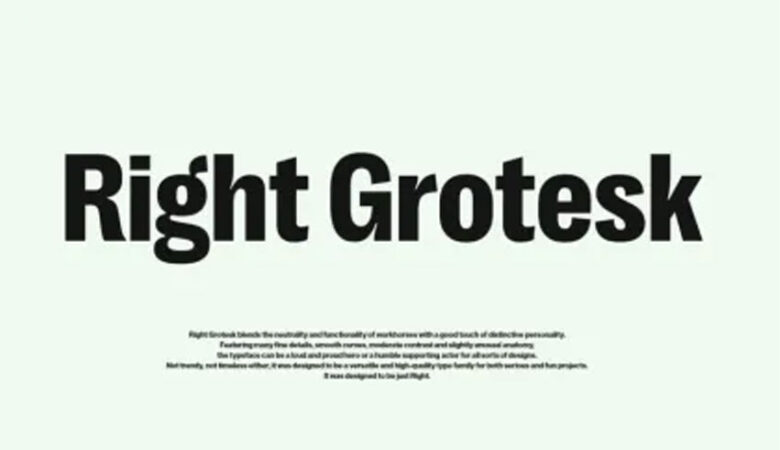 Right Grotesk Font