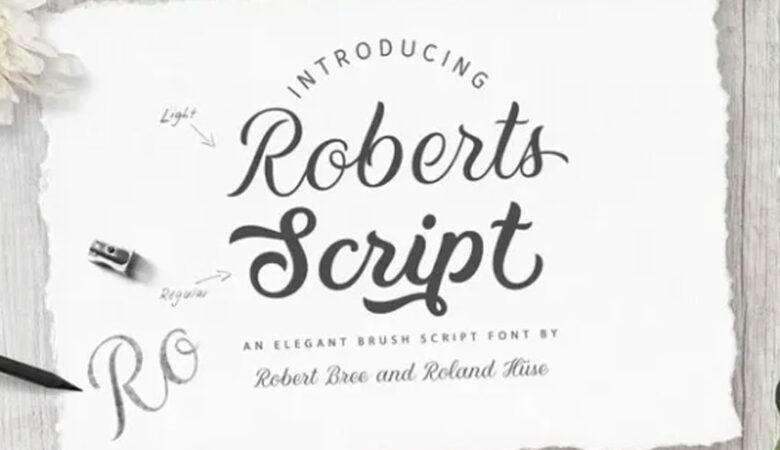 Roberts Script Font