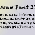 Roblox 121 Font