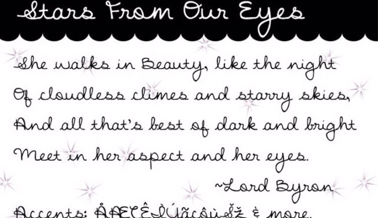 Stars From Our Eyes Font