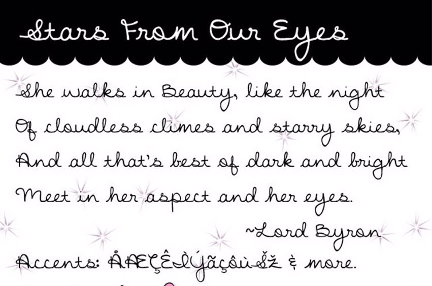 Stars From Our Eyes Font