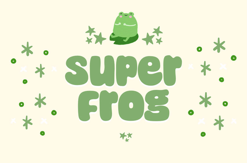 Super Frog Font