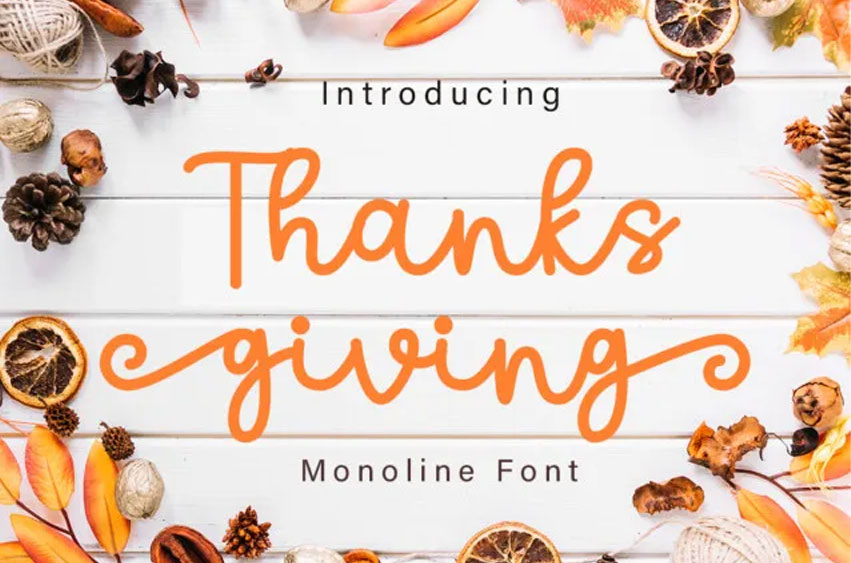 Thanks Giving Font