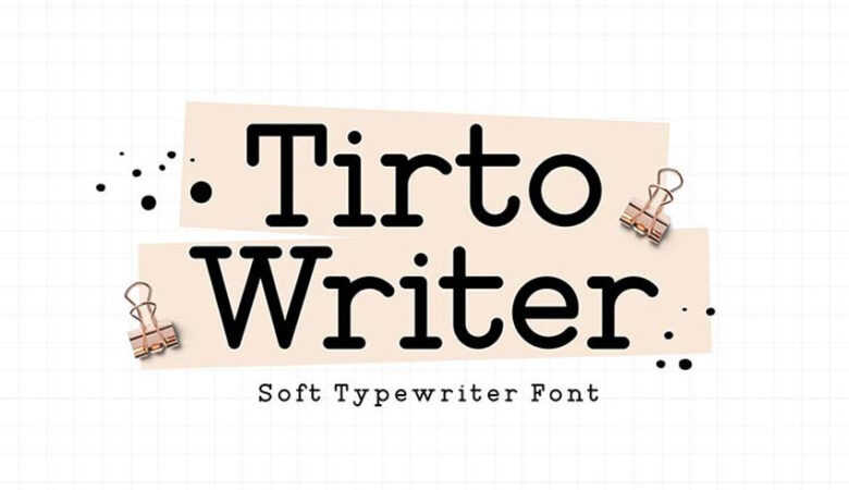 Tirto Writer Font